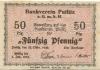 Putlitz - Bankverein eGmbH - 20.10.1920 - 1.1.1922 - 50 Pfennig 