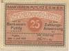 Putlitz - Bankverein eGmbH - 1.7.1921 - 25 Pfennig 