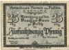 Putlitz - Vorschuss-Verein eGmuH - 20.5.1918 - 1.7.1920 - 25 Pfennig 