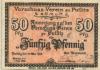 Putlitz - Vorschuss-Verein eGmuH - 20.5.1918 - 1.7.1920 - 50 Pfennig 