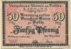 Putlitz - Vorschuss-Verein eGmuH - 20.5.1918 - 1.7.1921 - 50 Pfennig 