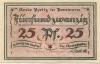 Pyritz (heute: PL-Pyrzyce)  - Kreisbank - 1.2.1921 - 25 Pfennig 