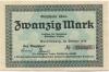 Quedlinburg - Stadt - Oktober 1918 - 20 Mark 