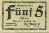 Quedlinburg - Stadt - 10.5.1920 - 31.12.1923 - 5 Pfennig 