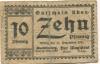 Quedlinburg - Stadt - 10.5.1920 - 31.12.1923 - 10 Pfennig 