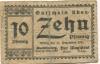 Quedlinburg - Stadt - 10.5.1920 - 31.12.1923 - 10 Pfennig