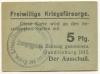 Quedlinburg - Freiwillige Kriegsfürsorge - 1915 - 5 Pfennig 