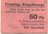 Quedlinburg - Freiwillige Kriegsfürsorge - 1915 - 50 Pfennig 