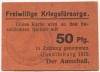 Quedlinburg - Freiwillige Kriegsfürsorge - 1915 - 50 Pfennig 