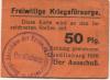 Quedlinburg - Freiwillige Kriegsfürsorge - 1916 - 50 Pfennig 