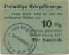 Quedlinburg - Freiwillige Kriegsfürsorge - 1917 - 10 Pfennig 