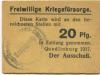Quedlinburg - Freiwillige Kriegsfürsorge - 1917 - 20 Pfennig 