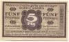 Quedlinburg - Mannschaftsgefangenenlager - 1.1.1916 - 5 Pfennig 