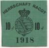 Racot - Großherzogliche Herrschaft - 1918 - 10 Pfennig 