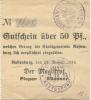 Rastenburg (heute: PL-Ketrzyn) - Stadt - 24.8.1914 - 50 Pfennig 