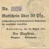Rastenburg (heute: PL-Ketrzyn) - Stadt - 24.8.1914 - 50 Pfennig 