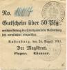 Rastenburg (heute: PL-Ketrzyn) - Stadt - 24.8.1914 - 50 Pfennig 