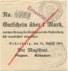 Rastenburg (heute: PL-Ketrzyn) - Stadt - 24.8.1914 - 1 Mark 