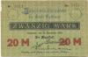 Rathenow - Stadt - 12.11.1918  - 20 Mark 