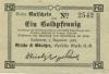 Rathenow - Nitsche & Günther, Optische Werke AG, Dunckerstr. 4 - 1.12.1923 - 1 Gold-Pfennig 