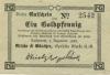 Rathenow - Nitsche & Günther, Optische Werke AG, Dunckerstr. 4 - 1.12.1923 - 1 Gold-Pfennig