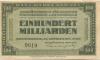Regensburg - Rana-Werke KG, Ausrüstungen für Schiffe, Eisenbahnen und Automobile - 15.11.1923 - 100 Milliarden Mark 