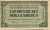 Regensburg - Rana-Werke KG, Ausrüstungen für Schiffe, Eisenbahnen und Automobile - 15.11.1923 - 100 Milliarden Mark