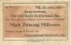 Reichenau (heute: Hartmannsdorf) - Gemeinde - 19.9.1923 - 20 Millionen Mark
