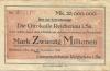 Reichenau (heute: Hartmannsdorf) - Gemeinde - 29.9.1923 - 20 Millionen Mark