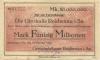 Reichenau (heute: Hartmannsdorf) - Gemeinde - 10.10.1923 - 50 Millionen Mark