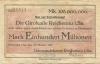 Reichenau (heute: Hartmannsdorf) - Gemeinde - 10.10.1923 - 100 Millionen Mark