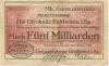 Reichenau (heute: Hartmannsdorf) - Gemeinde - 23.10.1923 - 5 Milliarden Mark 
