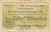 Reichenau (heute: Hartmannsdorf) - Gemeinde - 27.10.1923 - 10 Milliarden Mark