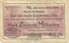 Reichenau (heute: Hartmannsdorf) - Gemeinde - 27.10.1923 - 20 Milliarden Mark
