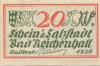 Reichenhall (Bad) - Stadt - 1920 - 20 Pfennig 