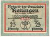 Rellingen - Gemeinde - -- - 25 Pfennig 