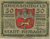Remagen - Stadt - 27.12.1918 - 31.3.1920 - 50 Pfennig 