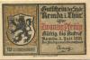 Remda (heute: Rudolstadt) - Stadt - 1.7.1921 - 20 Pfennig 