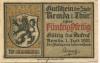 Remda (heute: Rudolstadt) - Stadt - 1.7.1921 - 50 Pfennig 