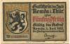 Remda (heute: Rudolstadt) - Stadt - 1.7.1921 - 50 Pfennig