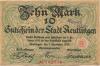 Reutlingen - Stadt - 1.11.1918 - 1.2.1919 - 10 Mark 
