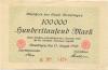 Reutlingen - Stadt - 11.8.1923 - 1.12.1923  - 100000 Mark 