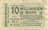 Rheinbach - Kreis - 23.10.1923 - 10 Milliarden Mark 