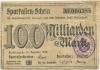 Riedlingen - Oberamtssparkasse - 15.11.1923 - 100 Milliarden Mark 