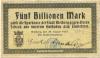 Rietberg - Stadt - 24.8.1923 - 5 Billionen Mark 