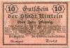 Rinteln - Stadt - September 1917 - 10 Pfennig 