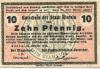 Rinteln - Stadt - 25.10.1918 - 10 Pfennig 