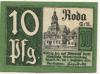 Roda (heute: Stadtroda) - Stadt - 1.9.1920 - 10 Pfennig 