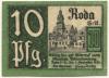 Roda (heute: Stadtroda) - Stadt - 1.9.1920 - 10 Pfennig 