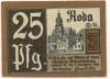 Roda (heute: Stadtroda) - Stadt - 1.9.1920 - 25 Pfennig 